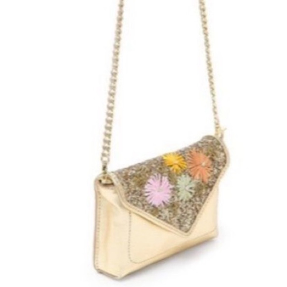 *NEW* BOTKIER VIVI CONVERTIBLE BELT BAG GOLD PASTEL FLORAL PURSE - Picture 4 of 9